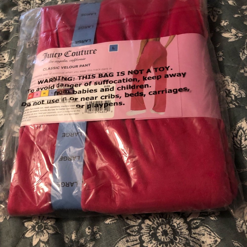 NIB Juicy Couture X Means Girls ( Ladies Pull On Velour Pants - Picture 4 of 6